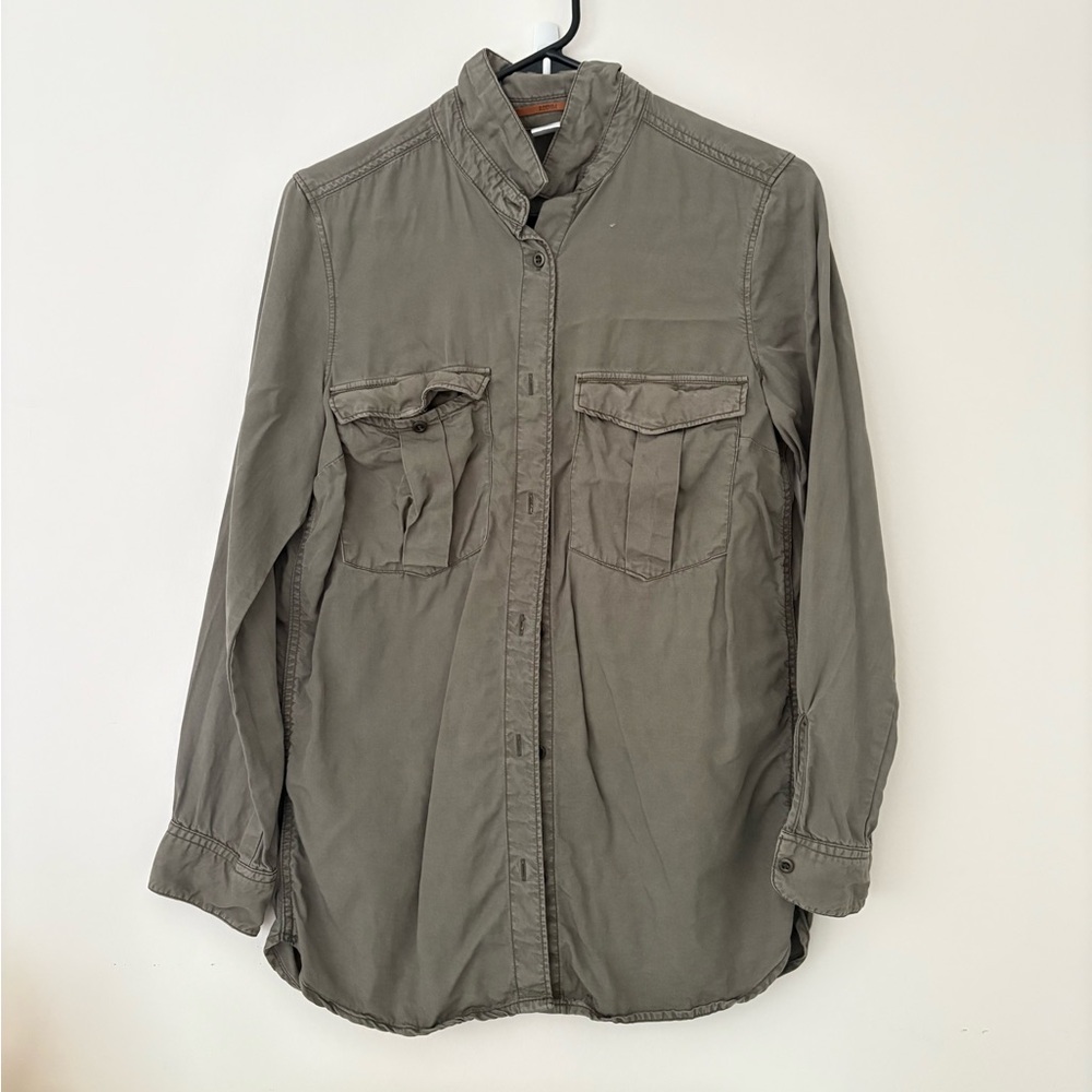 Olive Button-Up Shirt